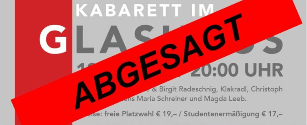 Kabarett im Glashaus ABGESAGT
