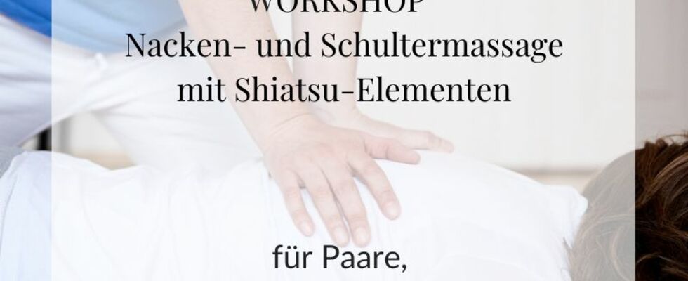 Nacken- und Schultermassage mit Shiatsu-Elementen