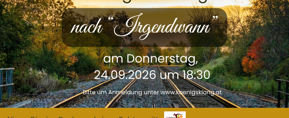 Klangreise nach "Irgendwann"