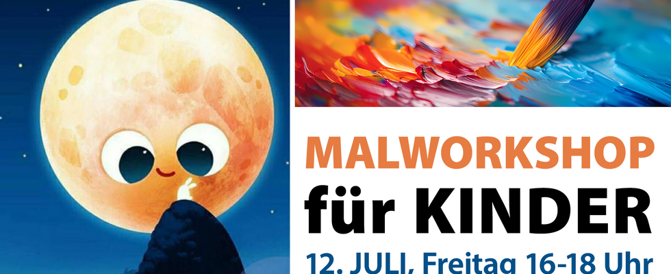Malworkshop für Kinder - Mond