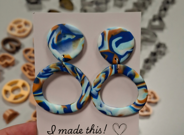 Marbled Earrings Workshop in Vienna | in English | 5 November