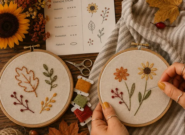 Stitching 'Golden Autumn' Workshop by artsip
