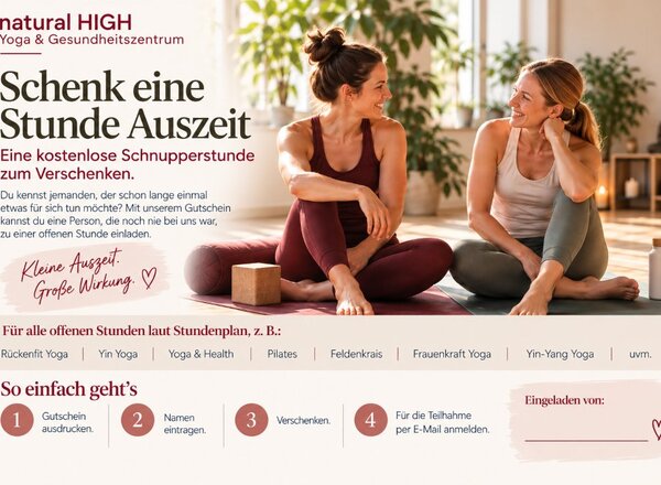 💚 Gratis Schnupperstunde bei natural HIGH