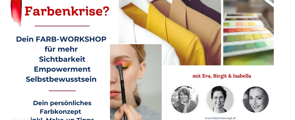 Farbenkrise? Dein persönliches Farbkonzept für mehr Sichtbarkeit, Empowerment und Selbstbewusstsein.