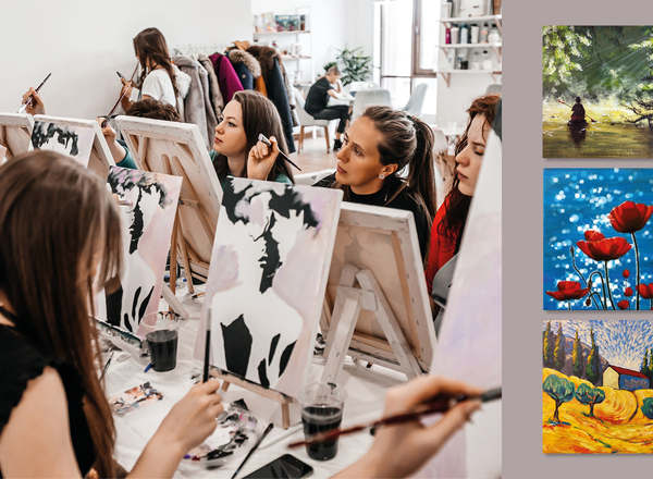 Malworkshop für Erwachsene - Frühlinsstimmung