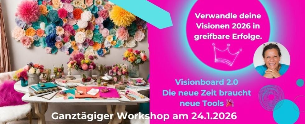 Visionboard 2026 - Dein bestes Jahr!