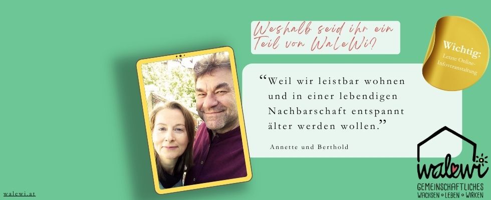 Online-Infoveranstaltung: Gemeinschafts-Wohnprojekt WaLeWi sucht Mitgestalter*innen