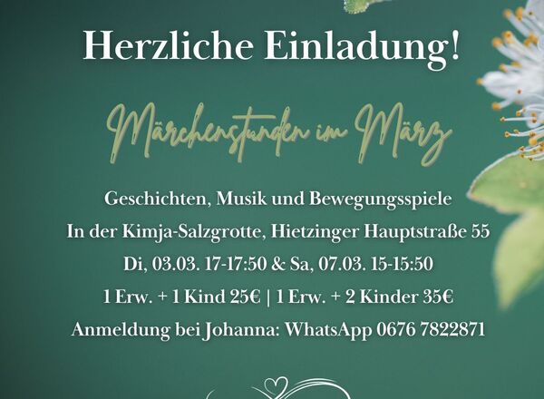 Märchenstunde in der Salzgrotte