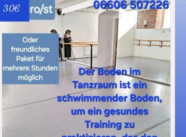 Miete meines Tanzstudios