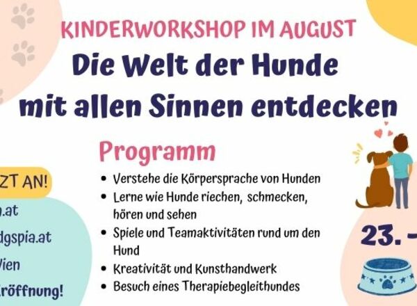 Kinderworkshop "Die Welt der Hunde mit allen Sinnen entdecken"