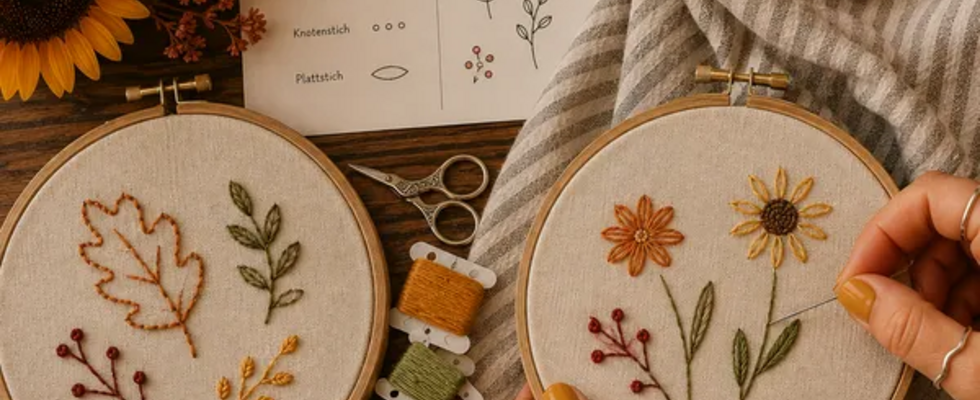 Stitching 'Golden Autumn' Workshop by artsip