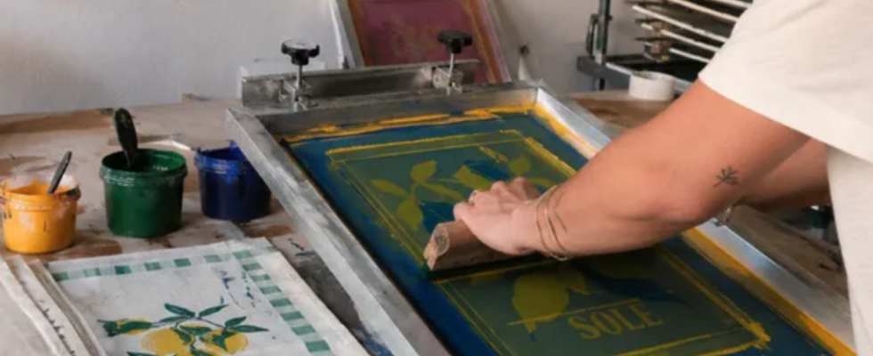 Siebdruck "La Dolce Far Niente" x artsip Workshop