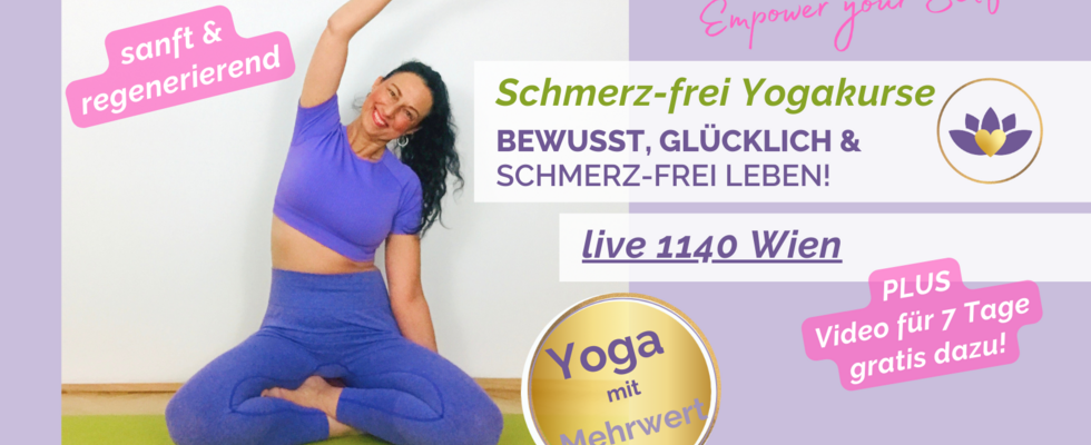 SCHMERZ-FREI YOGA live 1140 Wien Abendkurs