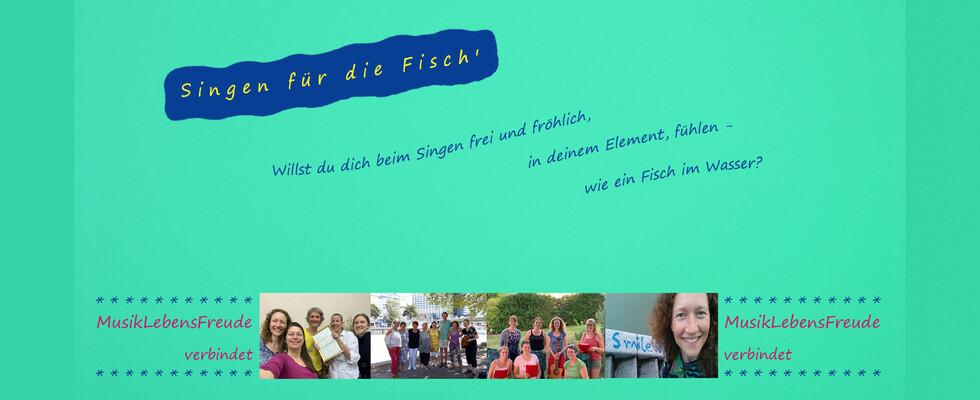 SINGEN FÜR DIE FISCH' - Outdoor Singrunde - ENTFÄLLT LEIDER