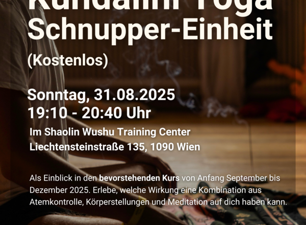 Kundalini Yoga - Gratis Probe-Einheit