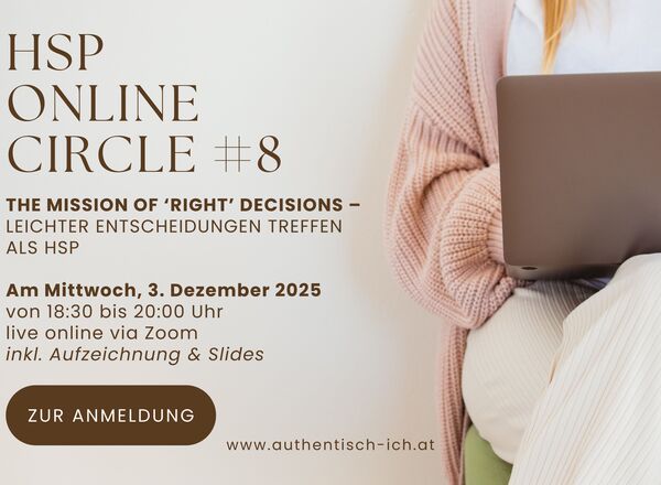 Online-Workshop : Leichter Entscheidungen treffen als HSP