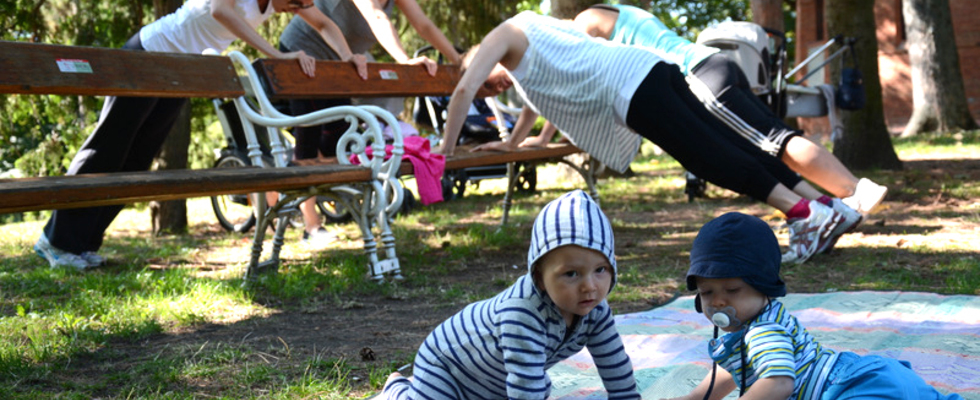 BUGGYWORKS mit BABY, fördert RÜCKBILDUNG