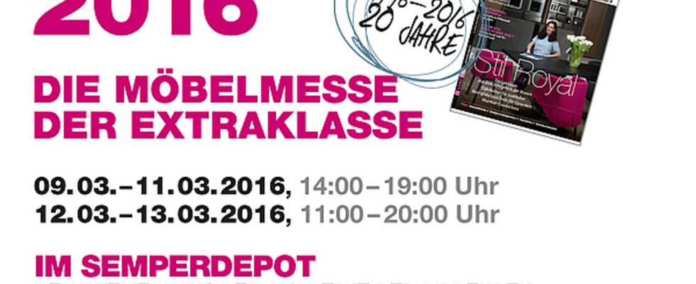 Designmöbelmesse H.O.M.E.D.E.P.O.T. 9.3. - 13.3.16