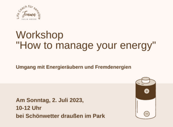 Workshop: Energiemanagement für Hochsensible