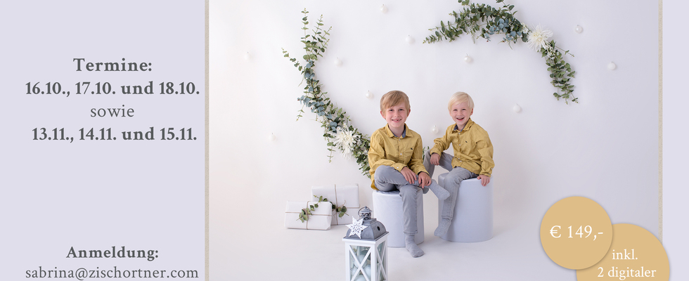 Weihnachtsmini Fotoshooting