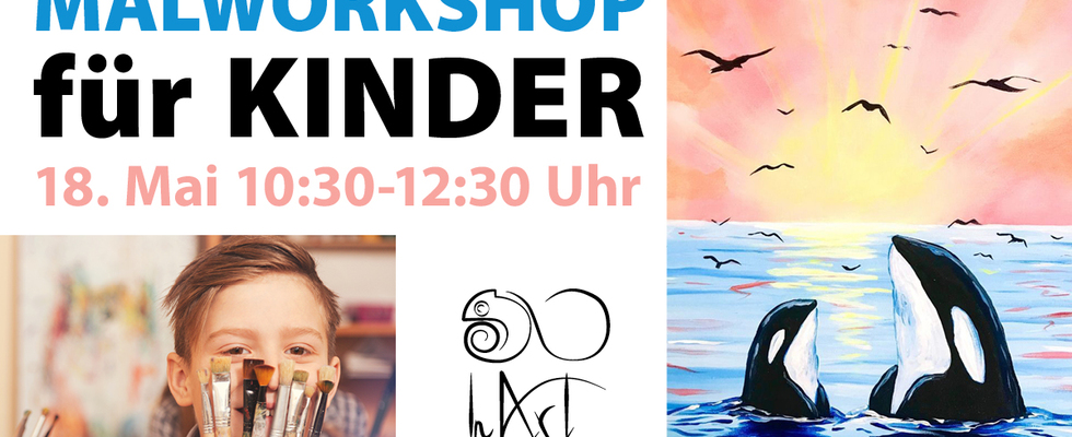 Malworkshop für Kinder - Schwertwal