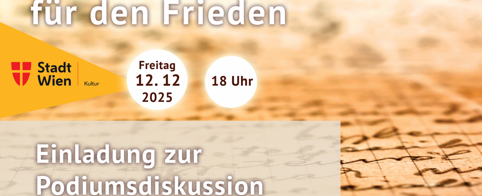 PODIUMSDISKUSSION: Thirrings UN-Weltdokumentenerbe für den Frieden