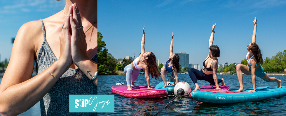 SUP YOGA an der Supbase 