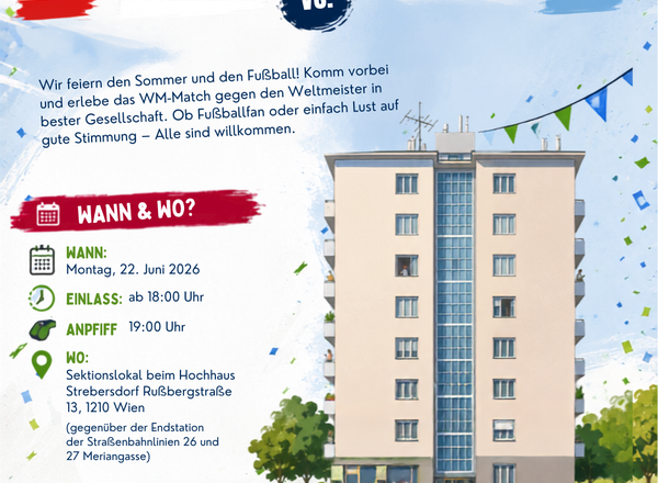 WM Public Viewing - gemeinsam Fußball WM schauen