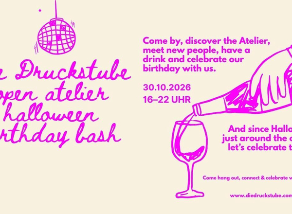 die druckstube - open atelier halloween birthday bash