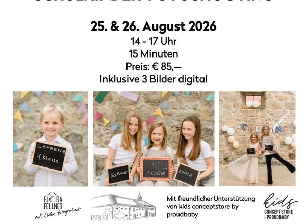 Schulkinder-Fotoshooting