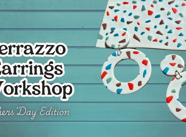 Terrazzo Earrings - Polymer Clay Workshop in Vienna