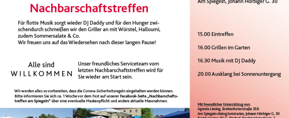 Nachbarschaftstreffen Am Spiegeln