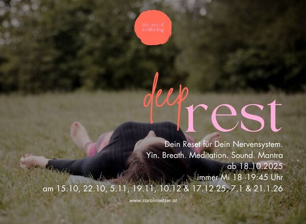 Deep Rest- Yin Yoga Kurs ab Oktober 2025
