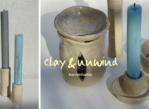 clay & unwind: Kerzenhalter