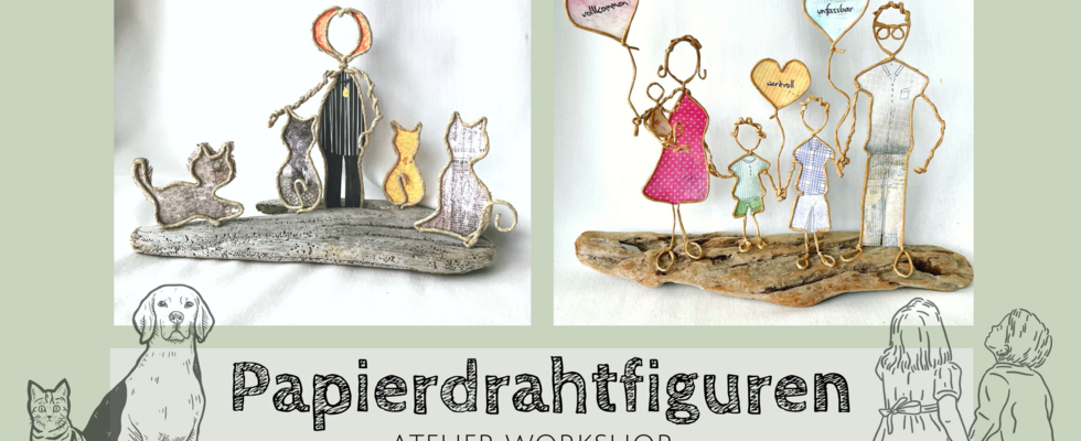 Papierdrahtfiguren - Fertige deine Individuelle Skulptur aus Papierdraht!