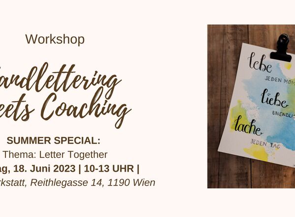 Handlettering meets Coaching - SUMMER SPECIAL