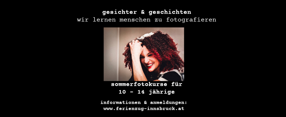 gesichter & geschichten - wir lernen menschen zu fotografieren