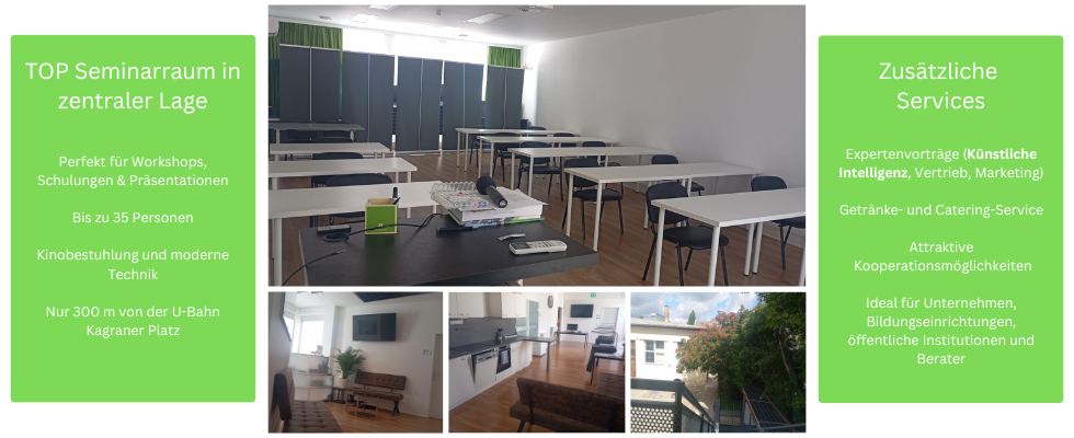 🔹 Top ausgestatteter Workshop- & Seminarraum für bis zu 35 Personen zu vermieten 🔹