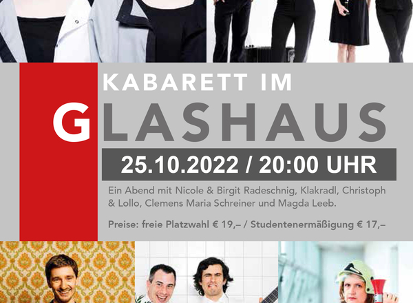 Kabarett im Glashaus
