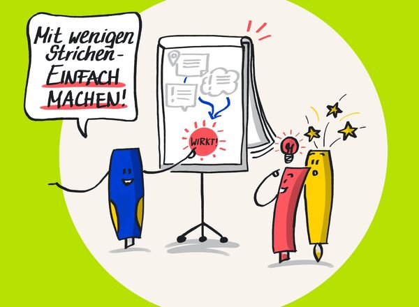 "Einfach machen". Lerne Visualisieren am Flipchart 