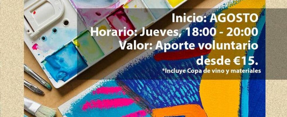 Contemporary Art: Painting + wine + practice your spanish (€15)