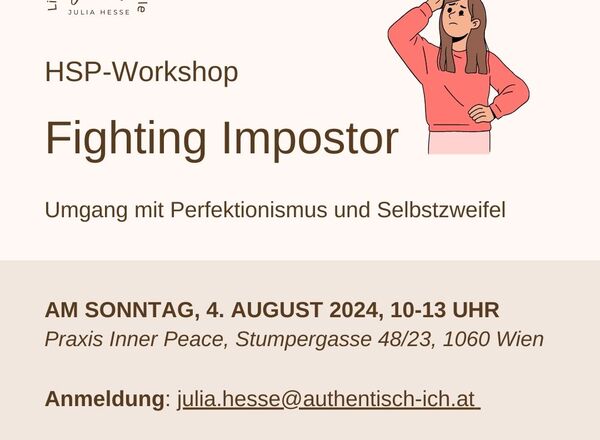 Fighting Impostor - Umgang mit Perfektionismus & Selbstzweifel als HSP