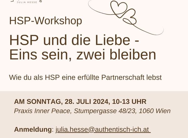HSP & die Liebe - Eins sein, zwei bleiben (Workshop)