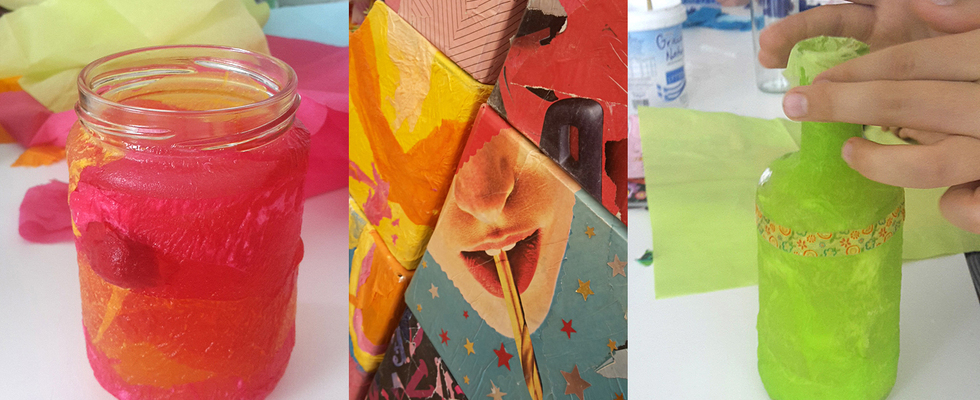 Upcycling mit Glas & Papier für Kinder ab 6 Jahren