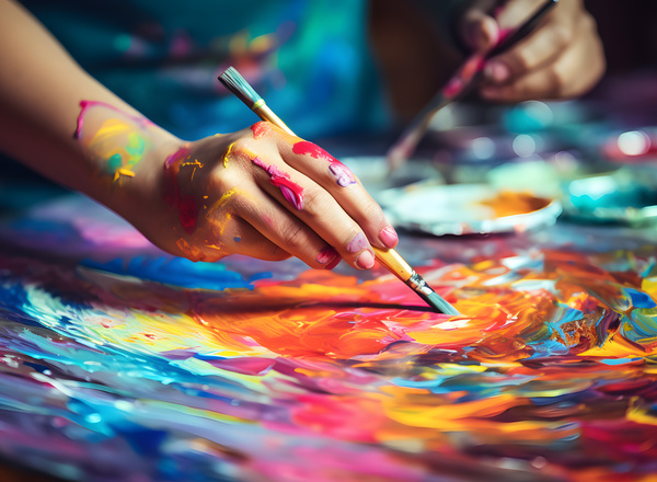 Malworkshop für Erwachsene – Abendlicht Acryl