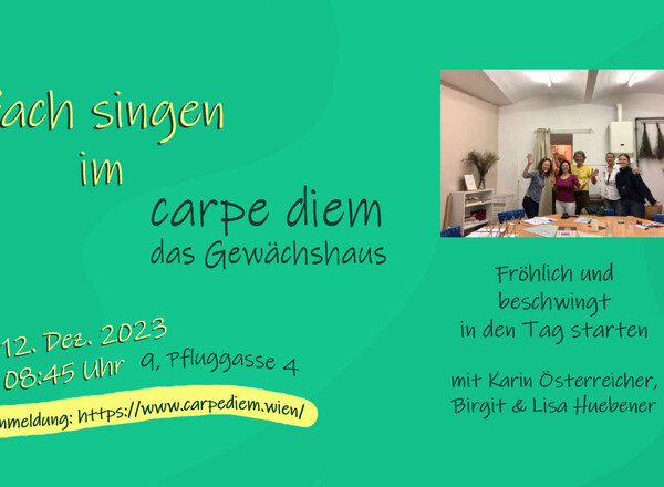 Morgendliches EINFACH SINGEN im Carpe Diem