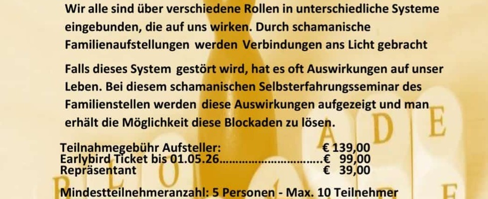 Schamanisches Familienstellen