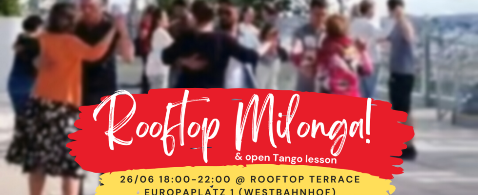 Rooftop Milonga! OUTDOOR TANGO DANCE with panoramic city view + rooftop bar