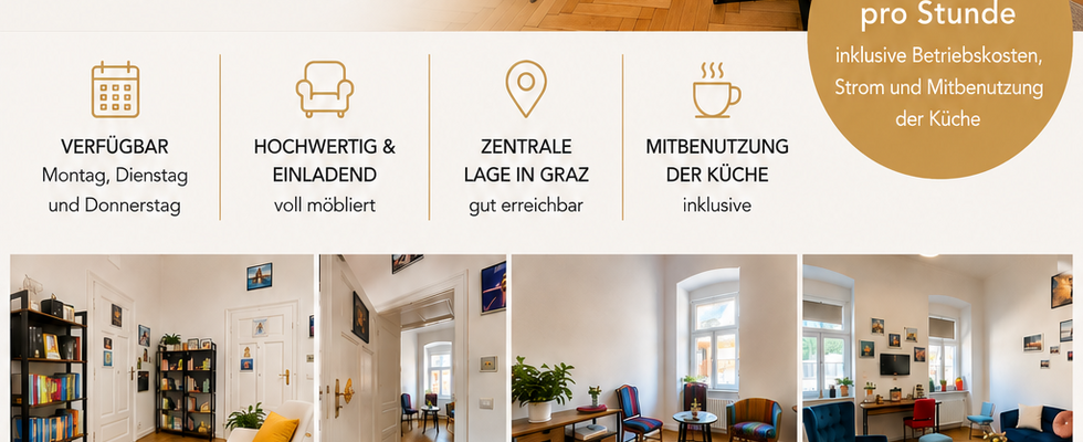 Vermiete zur Untermiete meinen Praxisraum, verfügbar: Montag, Dienstag, Donnerstag, geeignet für: Psycholog:Innen, Berater:Innen, Psychotherapeut:Innen, Coaches, .....