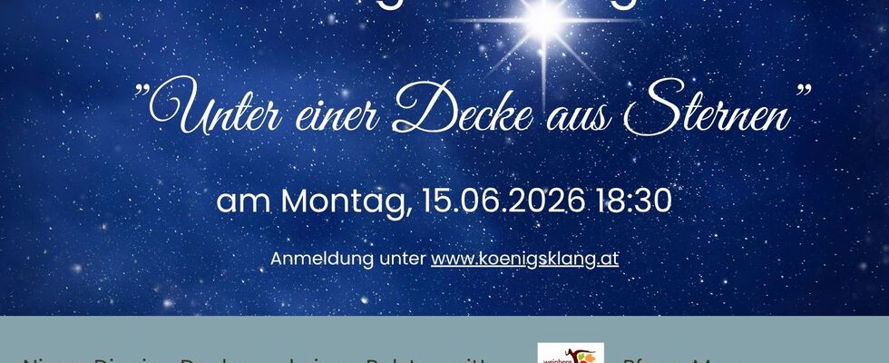 Klangreise "Unter einer Decke aus Sternen"